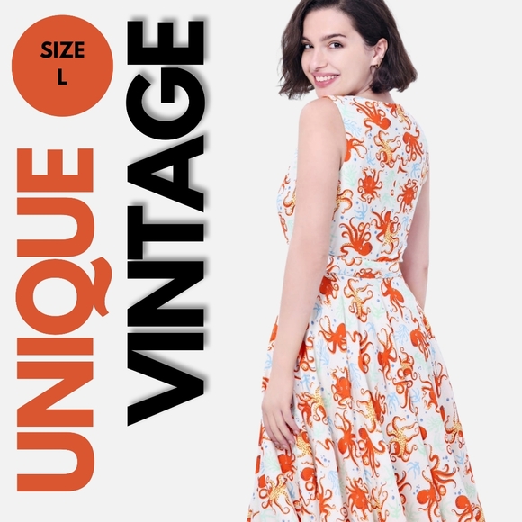 Miss Lulo Dresses & Skirts - NWT Miss Lulo Octopus Print Ruby Style Dress Size L